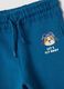 Pantaloni jogger blu in puro cotone_2