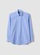 Light blue cotton-blend shirt with button-down collar, easy-iron, regular fit_4