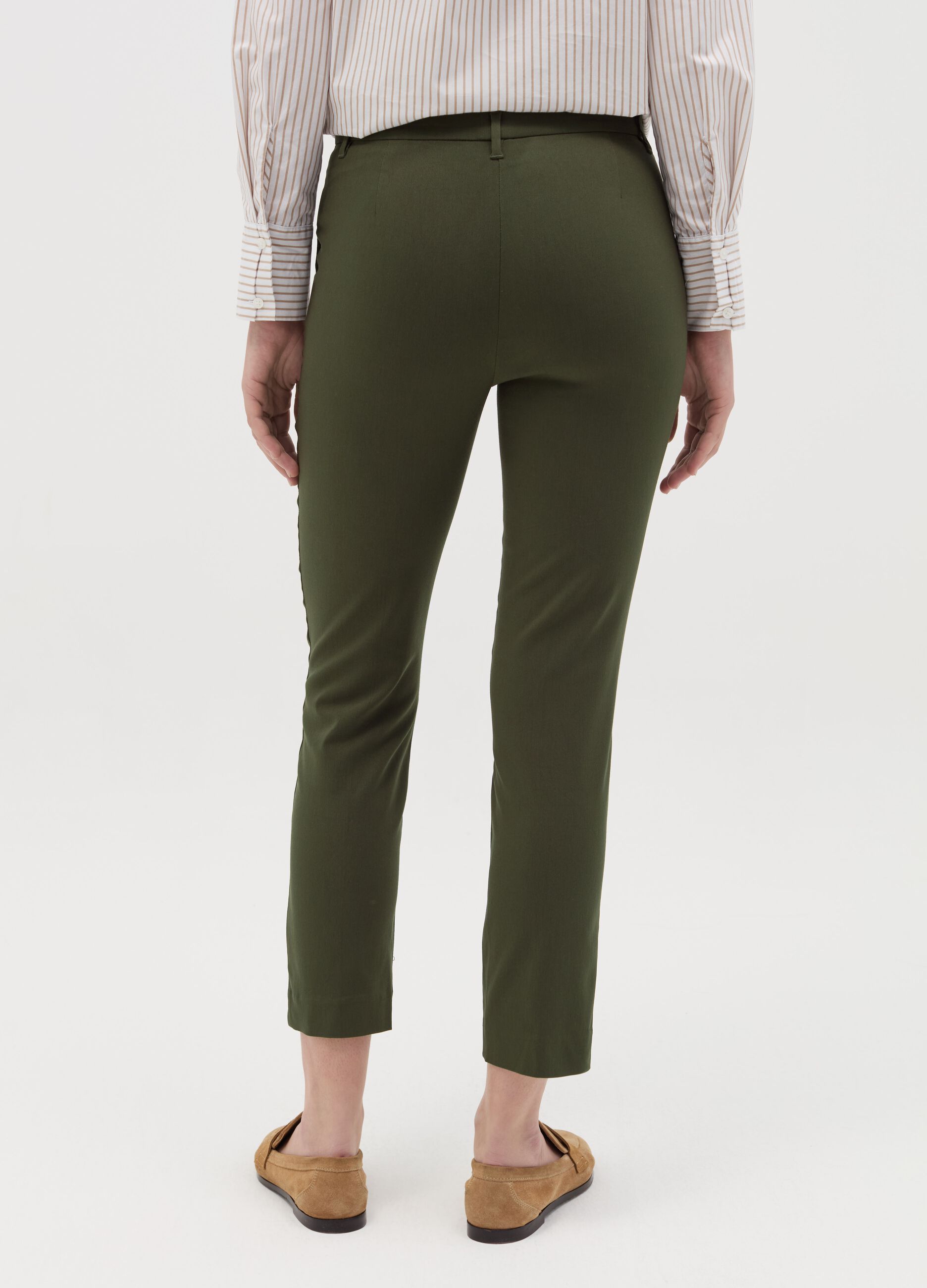 Pantalone chino slim fit ankle