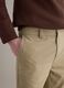 Pantaloni chino dritti in puro cotone twill beige regular fit_3