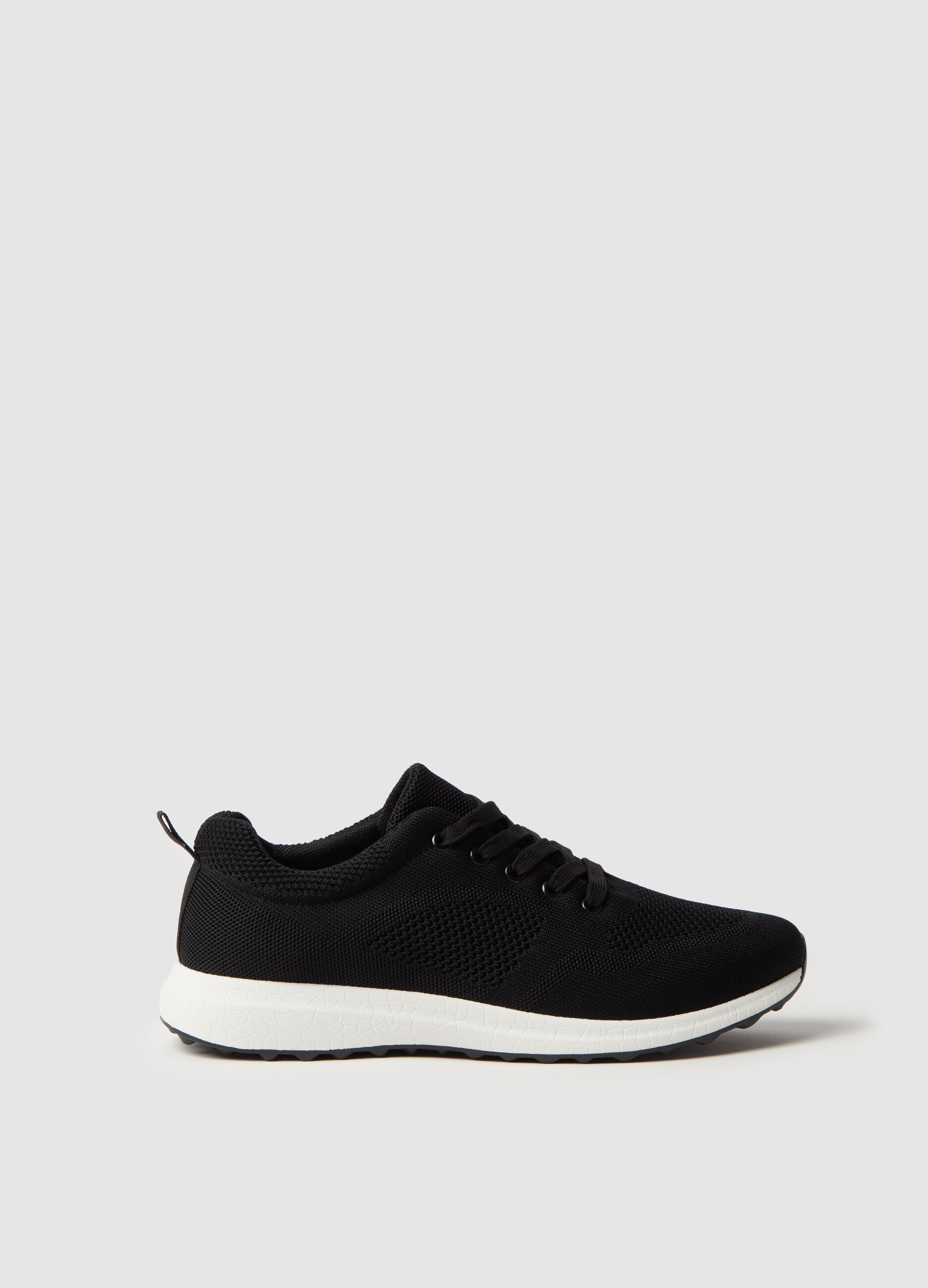 Openwork sneakers with laces