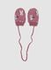 Pink stretch fabric Minnie print gloves_0