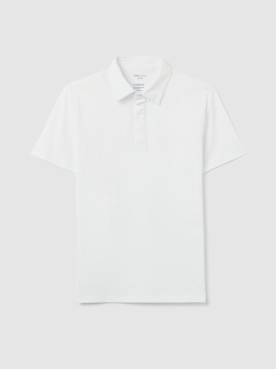 White regular-fit polo shirt with short sleeves_4