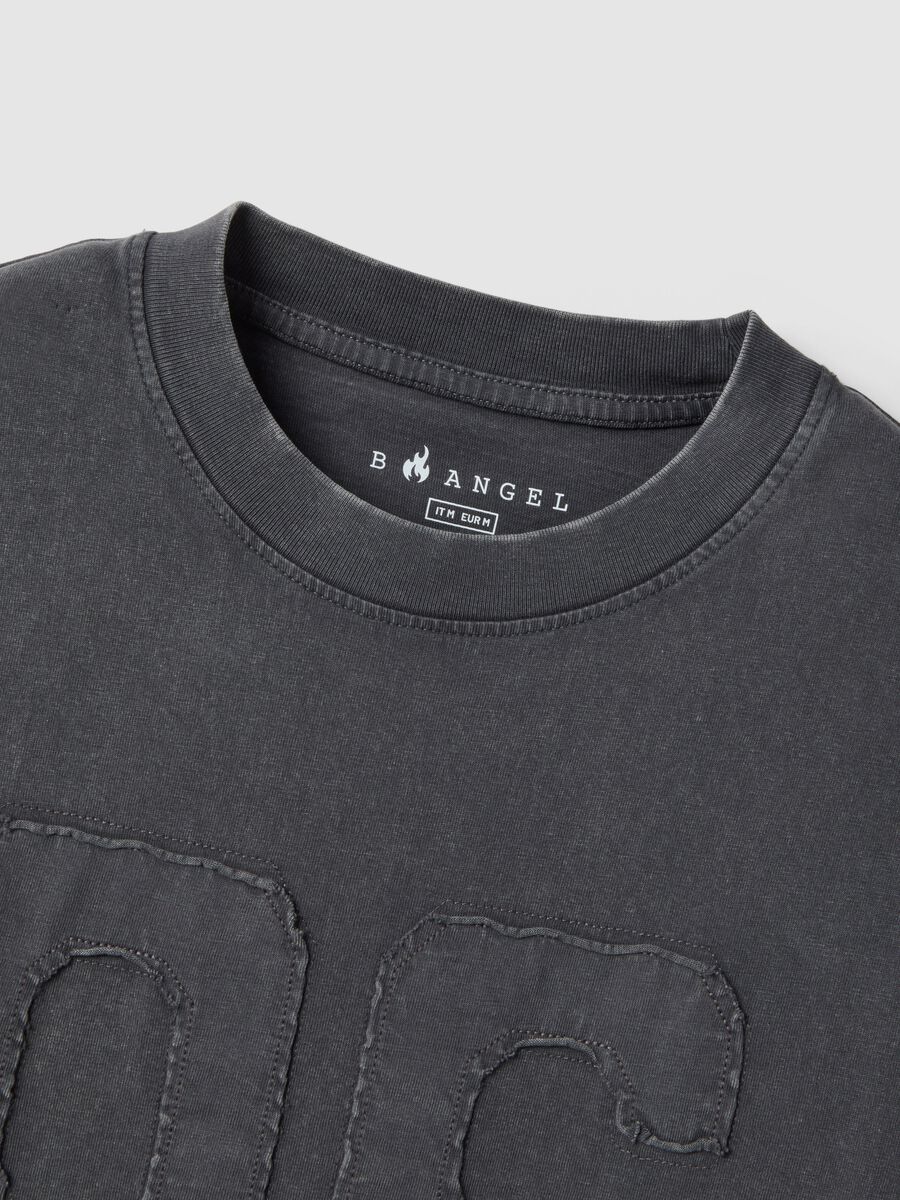 Maglia in puro cotone grigia regular fit con bottoni_1