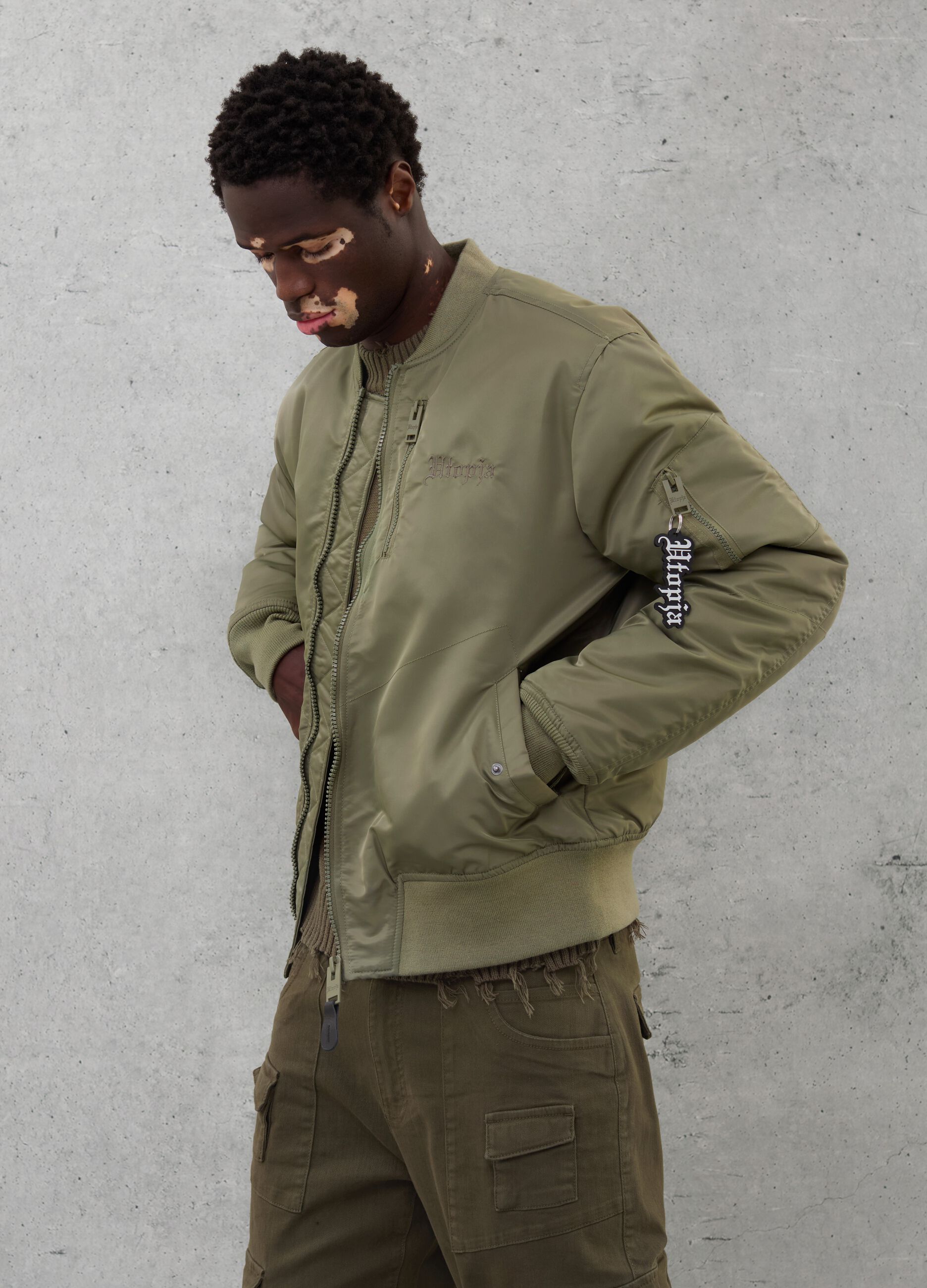 Perfect Bomber Jacket Military Green