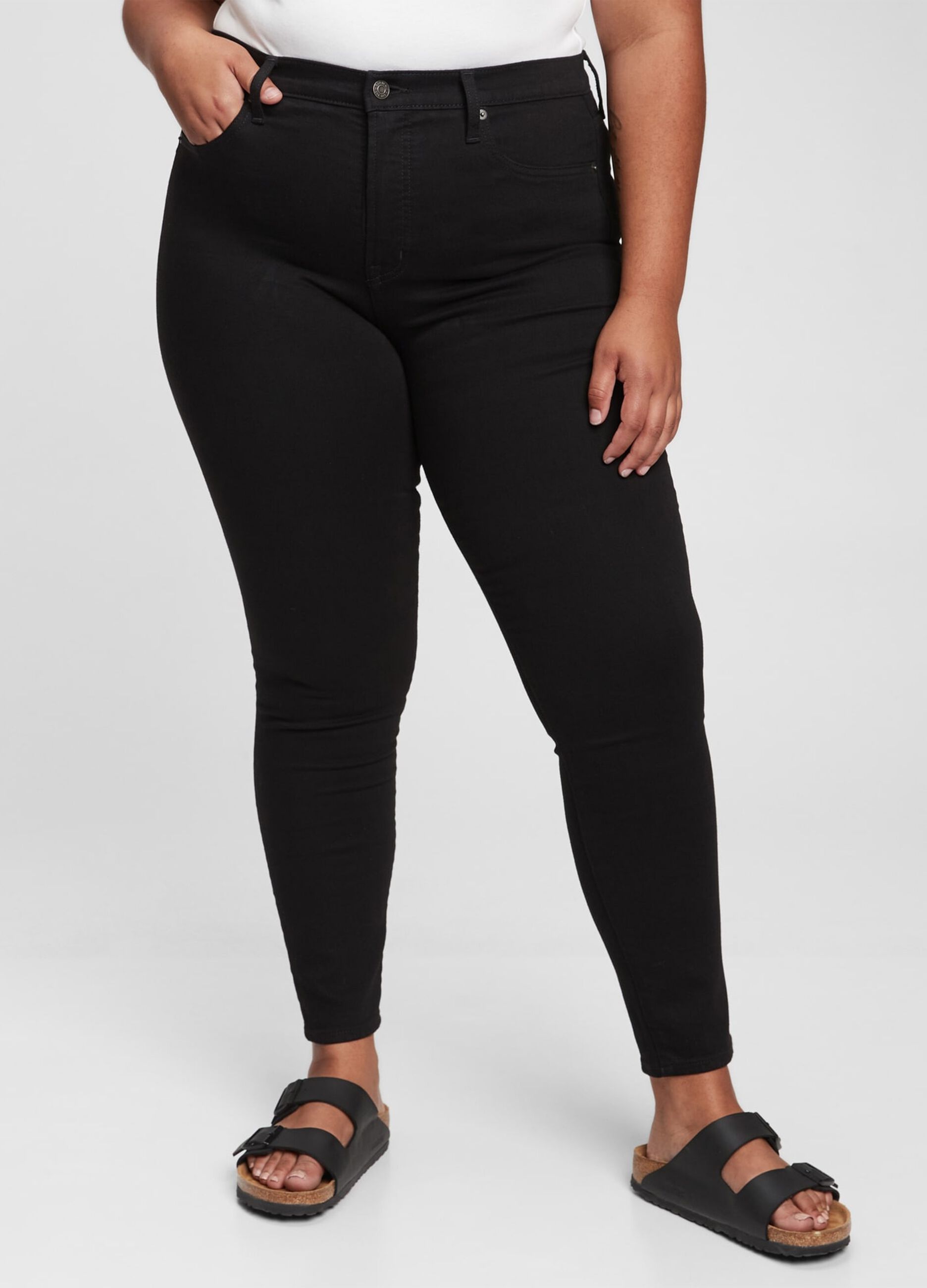 High-waist, skinny fit jeans