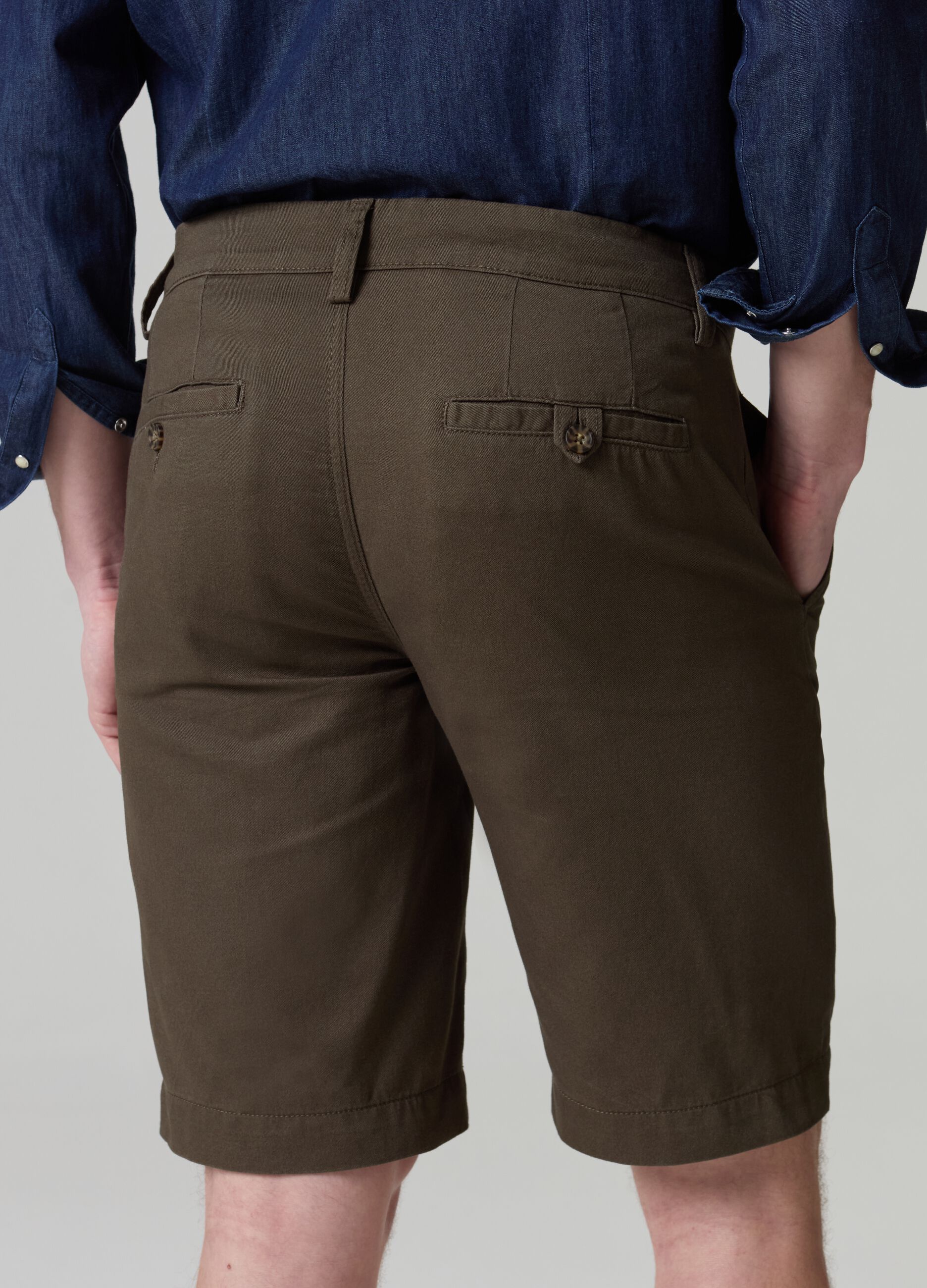 Chino Bermuda shorts in cotton