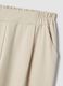 Beige Stretch Cotton Blend Regular Fit Trousers_5