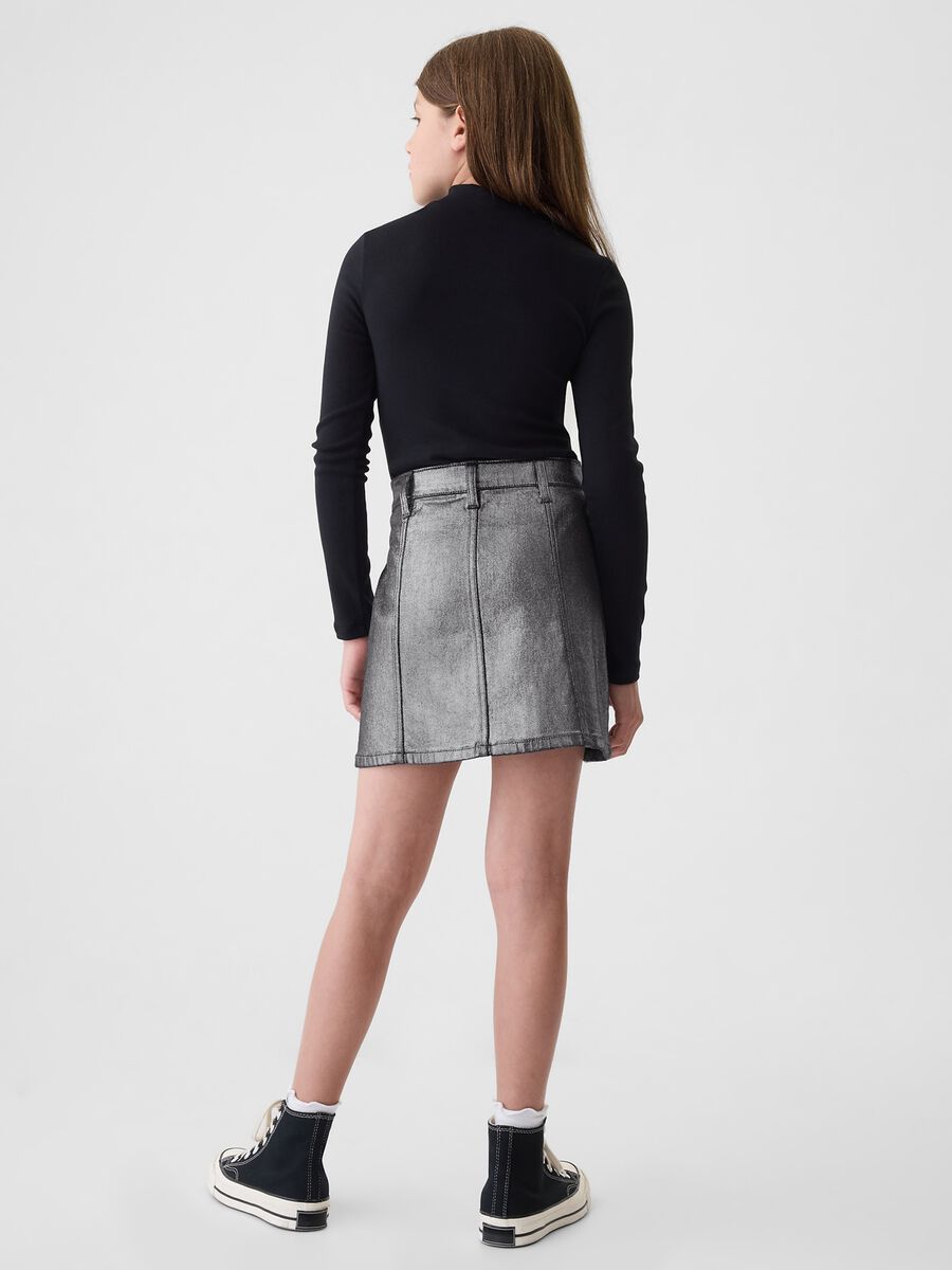 Metallic-effect miniskirt_1