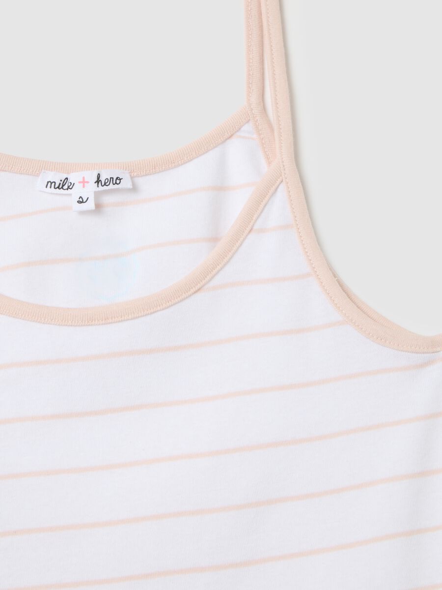 Women's tank top in pure cotton, multicolour, regular fit_5