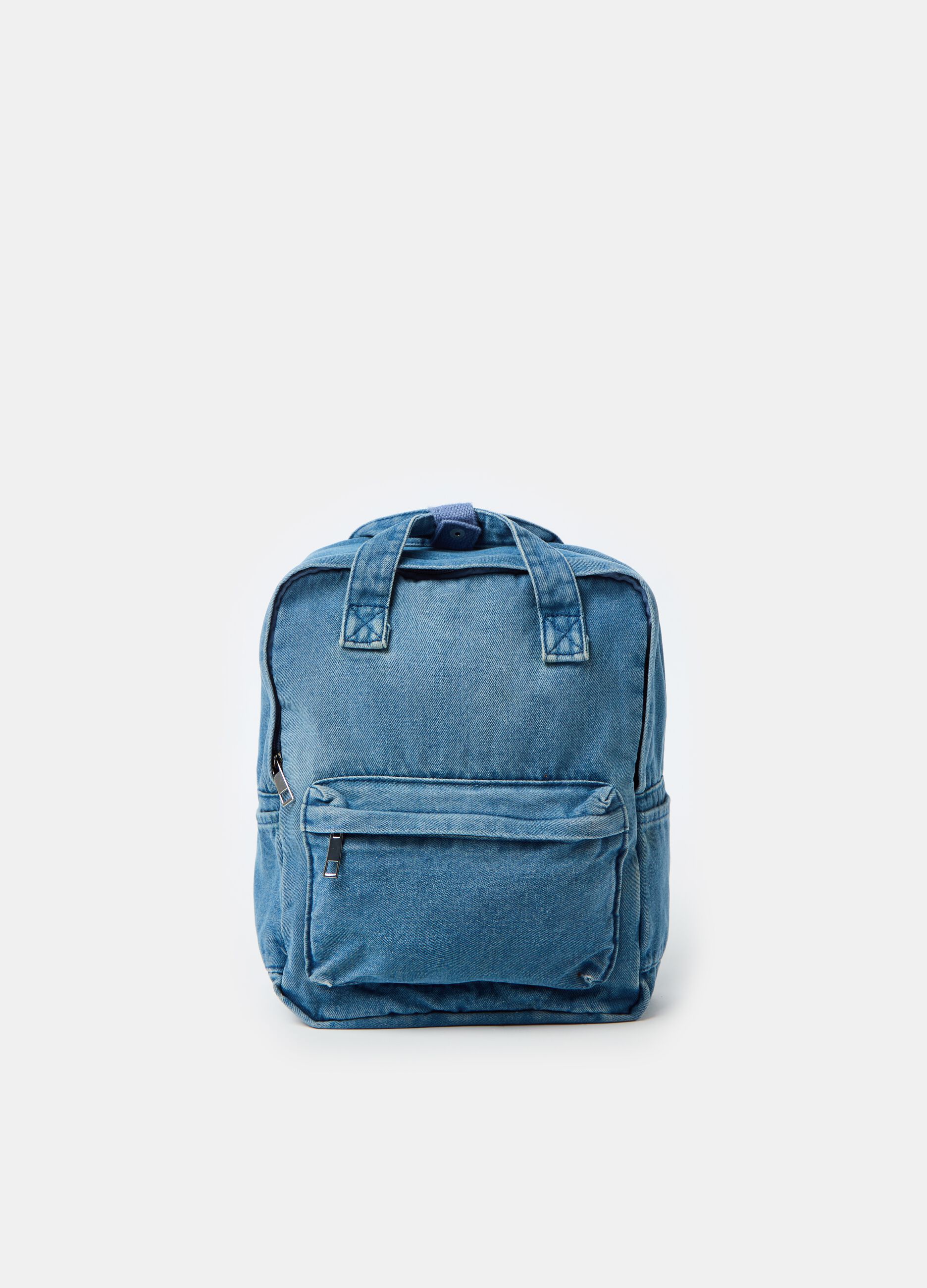 Small denim backpack