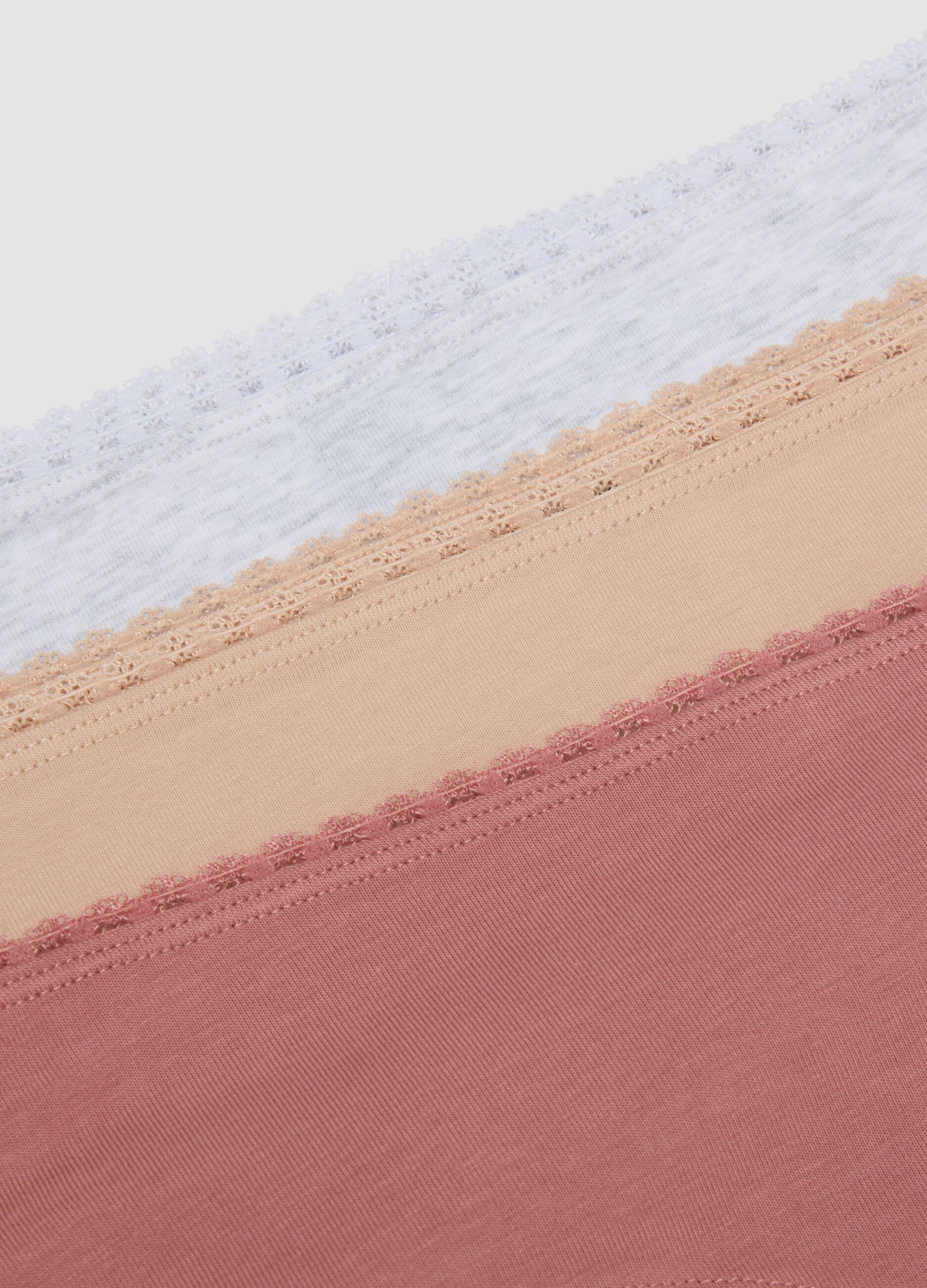 3-pack of multicolour briefs in stretch organic cotton