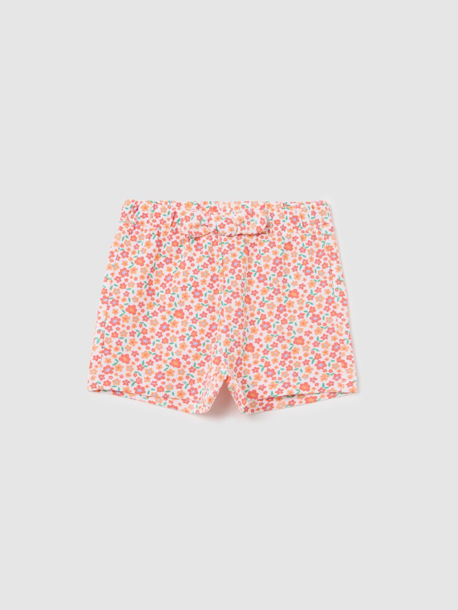 Girls’ trousers in 100% multicoloured cotton with regular fit_0