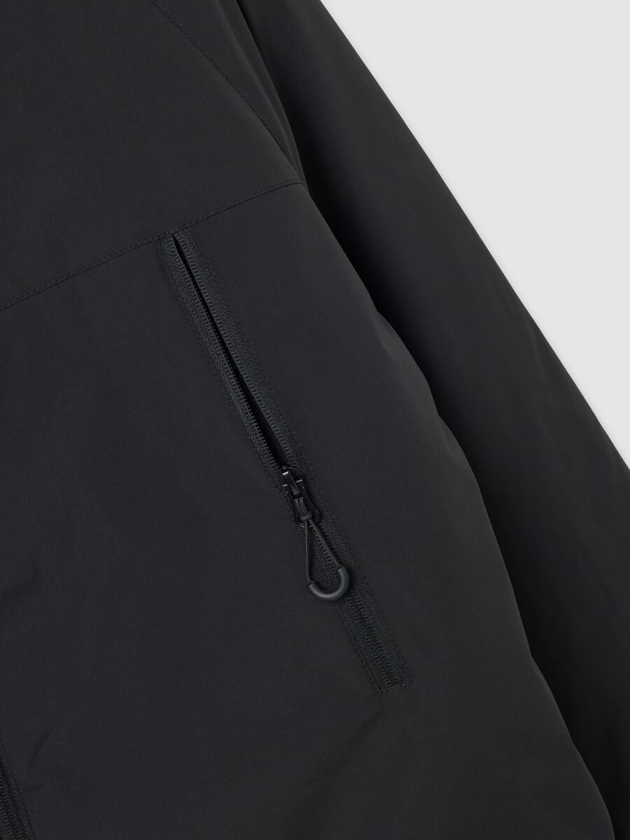 Giacca nera invernale regular fit_1