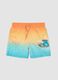 Boxer da mare multicolor sfumato da bambino con stampa tropicale_0