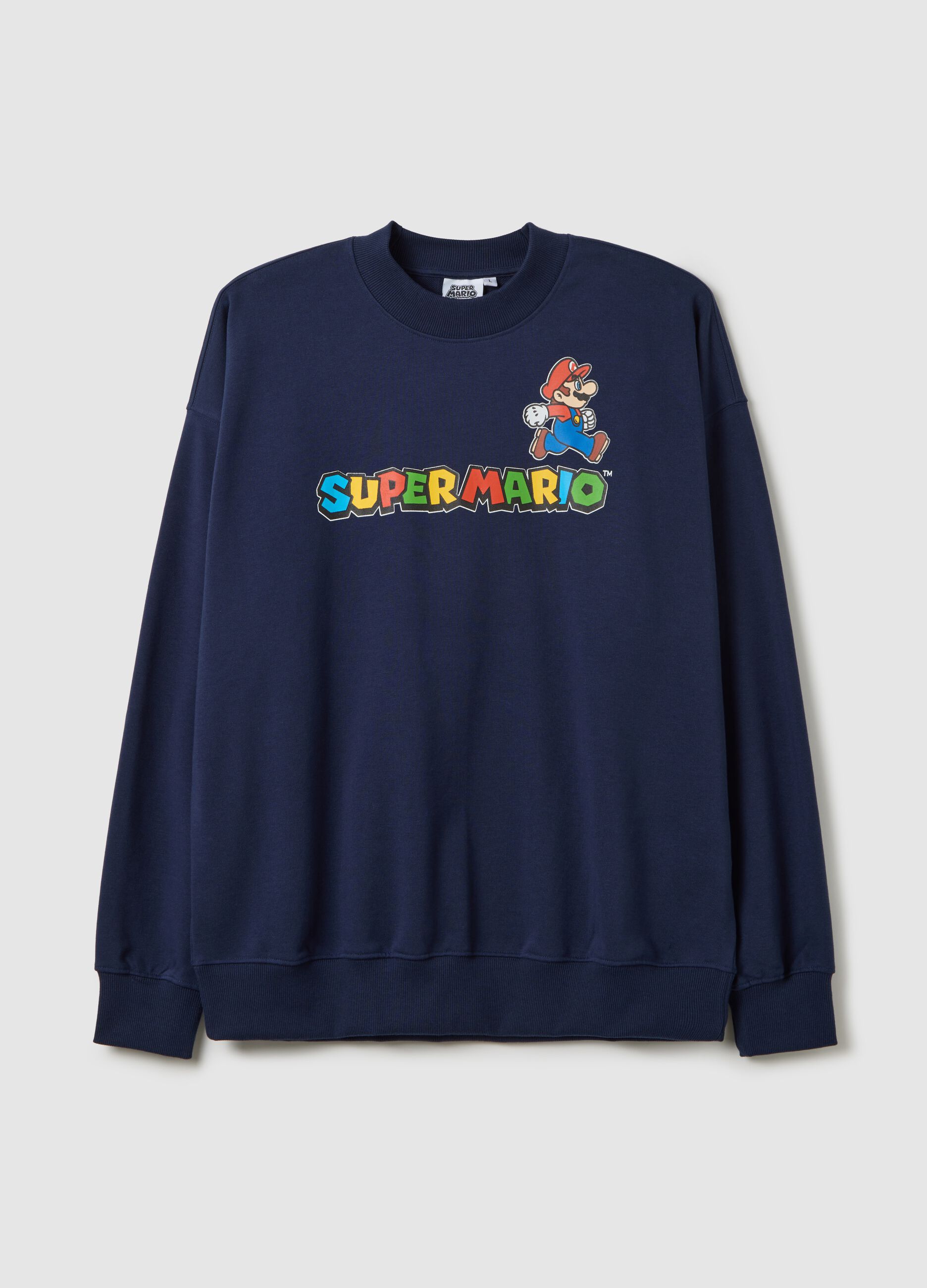 Felpa in French Terry con stampa Super Mario™