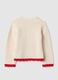 Beige pure cotton regular fit cardigan for girls_1