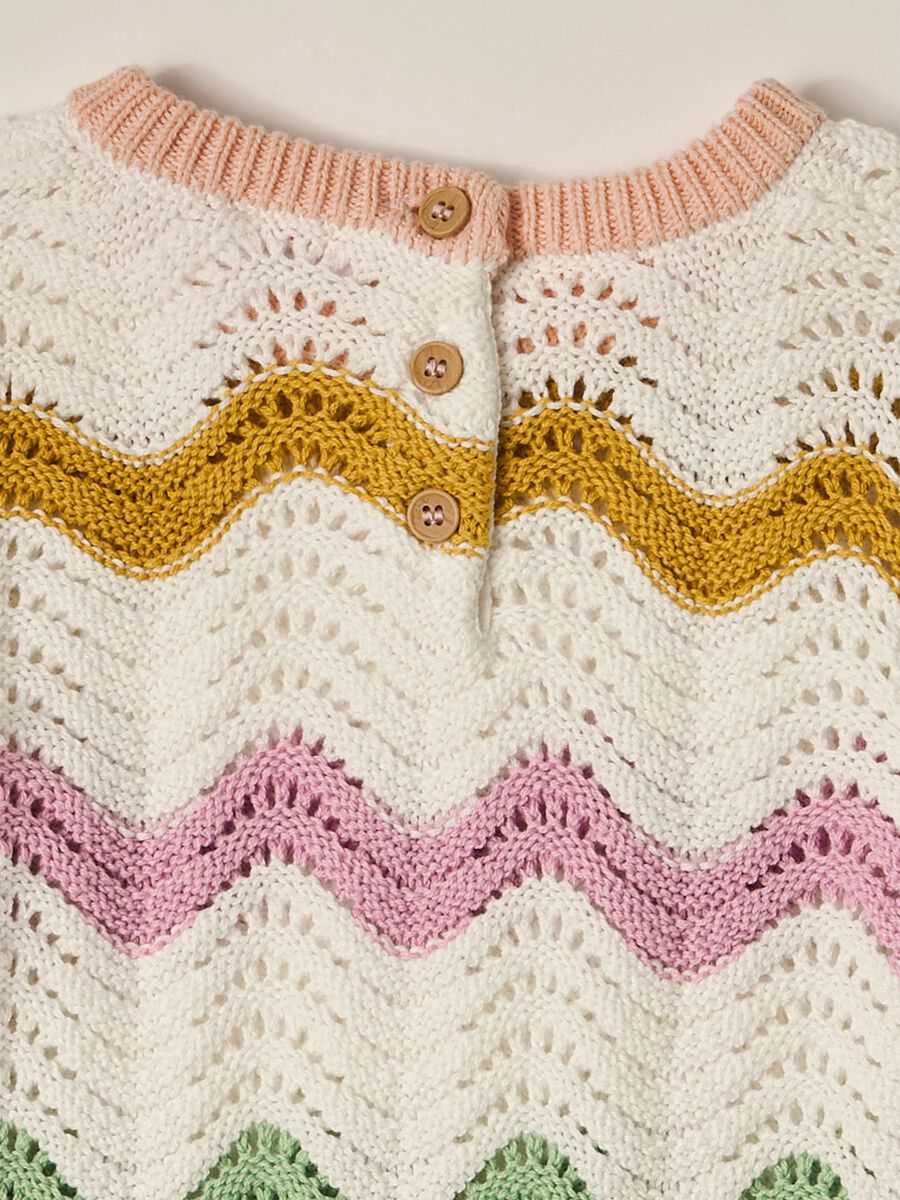 IANA newborn girl sweater in 100% cotton_2