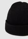 Black Cotton Blend Beanie_2