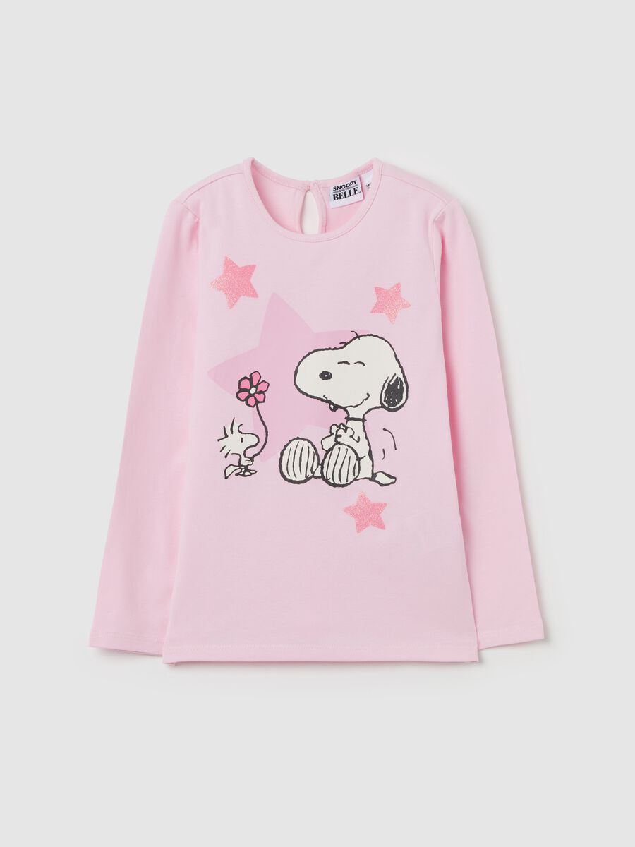 Long-sleeved T-shirt with Snoopy print_0