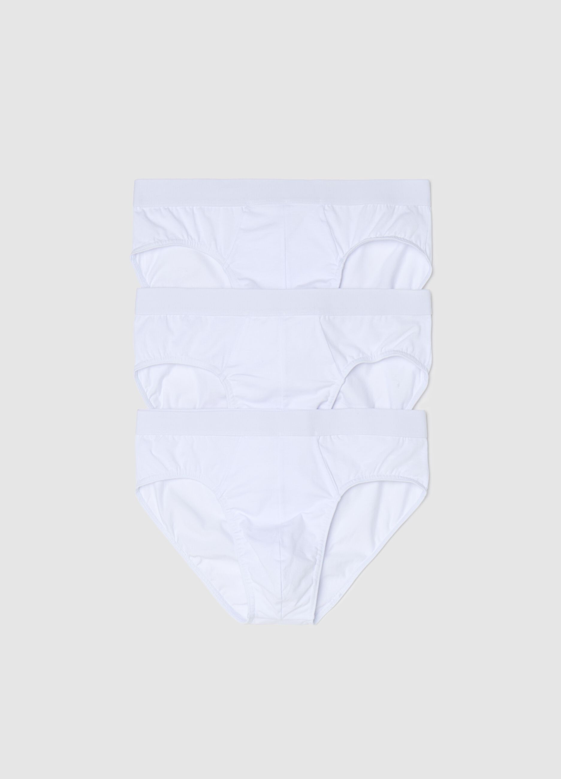 Tripack slip in cotone stretch 