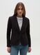 Curvy solid colour single-breasted blazer_1