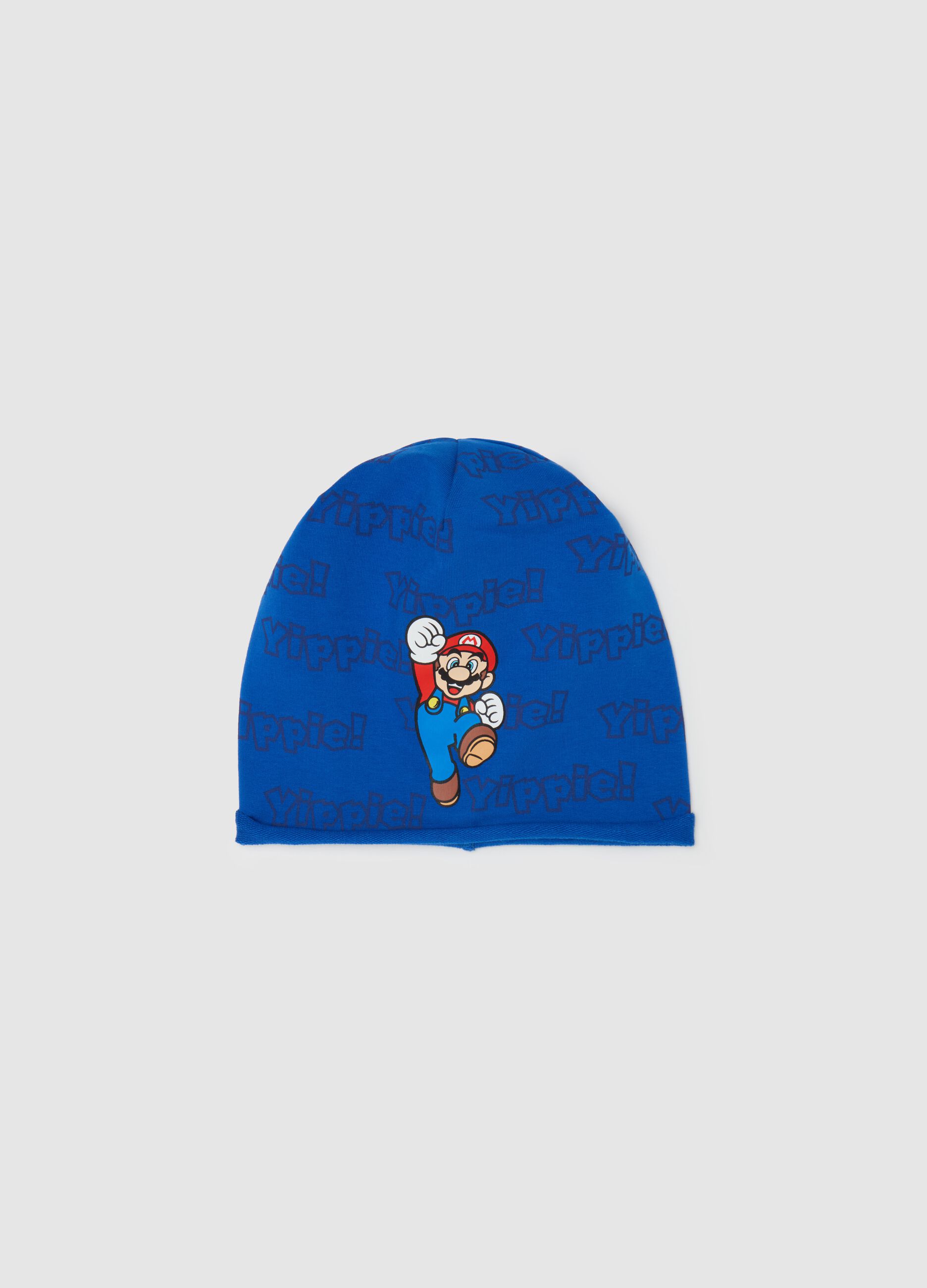 French terry hat with Super Mario™ print