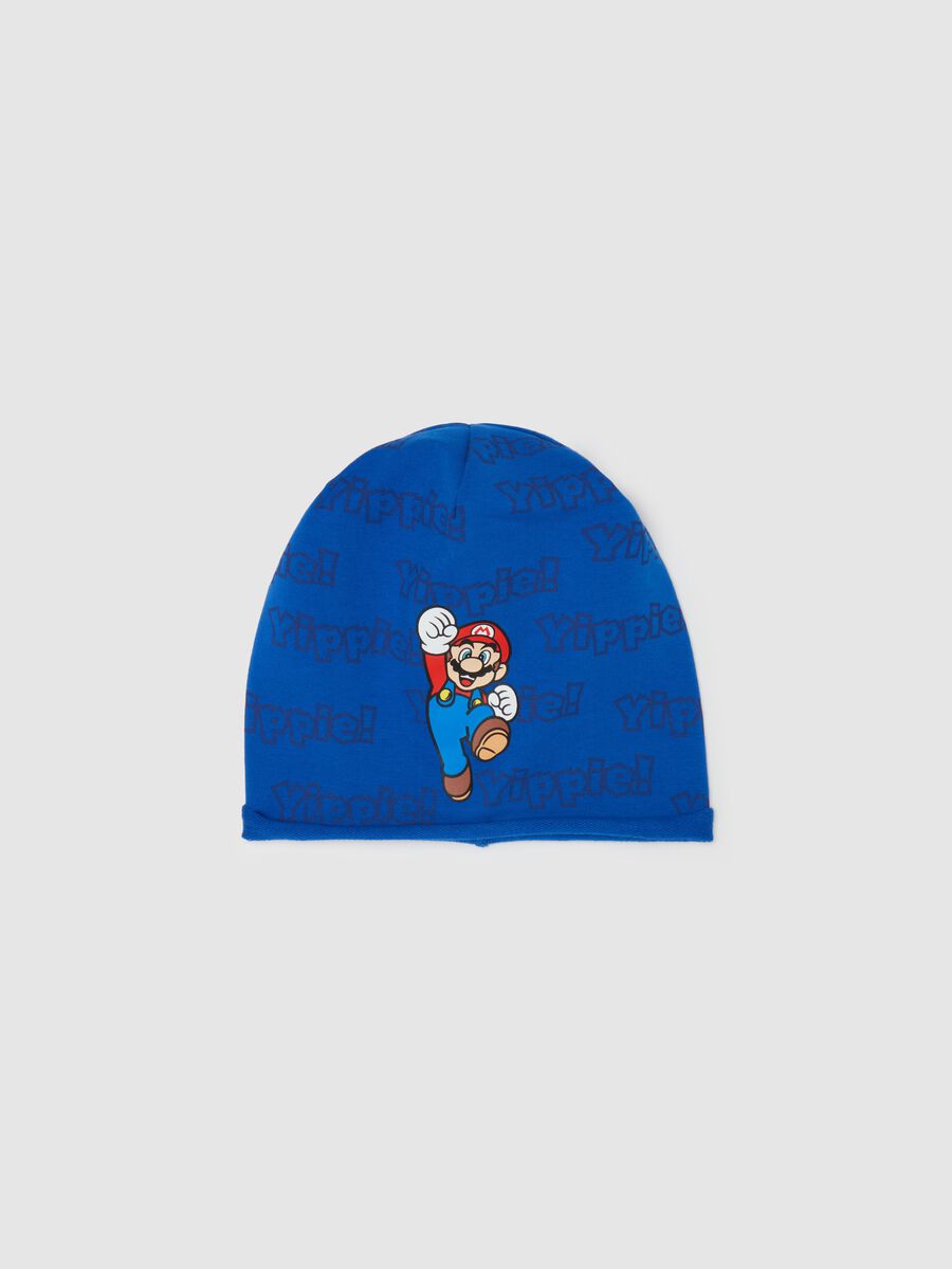 French terry hat with Super Mario™ print_0