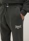 Grey cotton blend jogger trousers with regular fit and Everlast logo_3