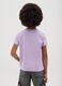 Girls&rsquo; purple regular fit T-shirt in 100% cotton_1