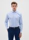 Men's pure cotton easy iron blue shirt_0