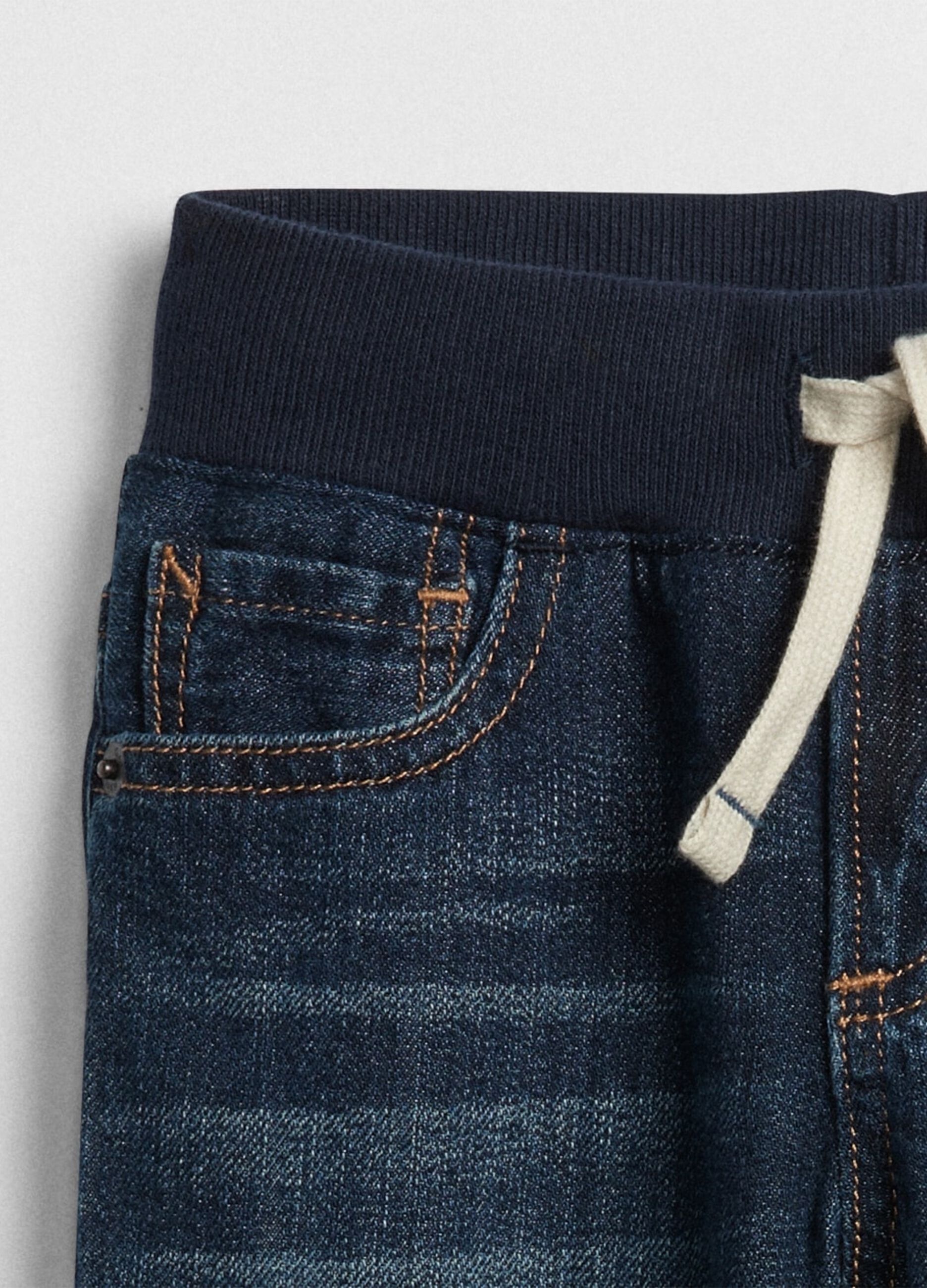 Slim fit jeans with drawstring