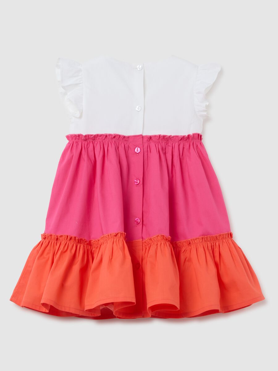 Baby girl's multicolour cotton dress regular fit_1