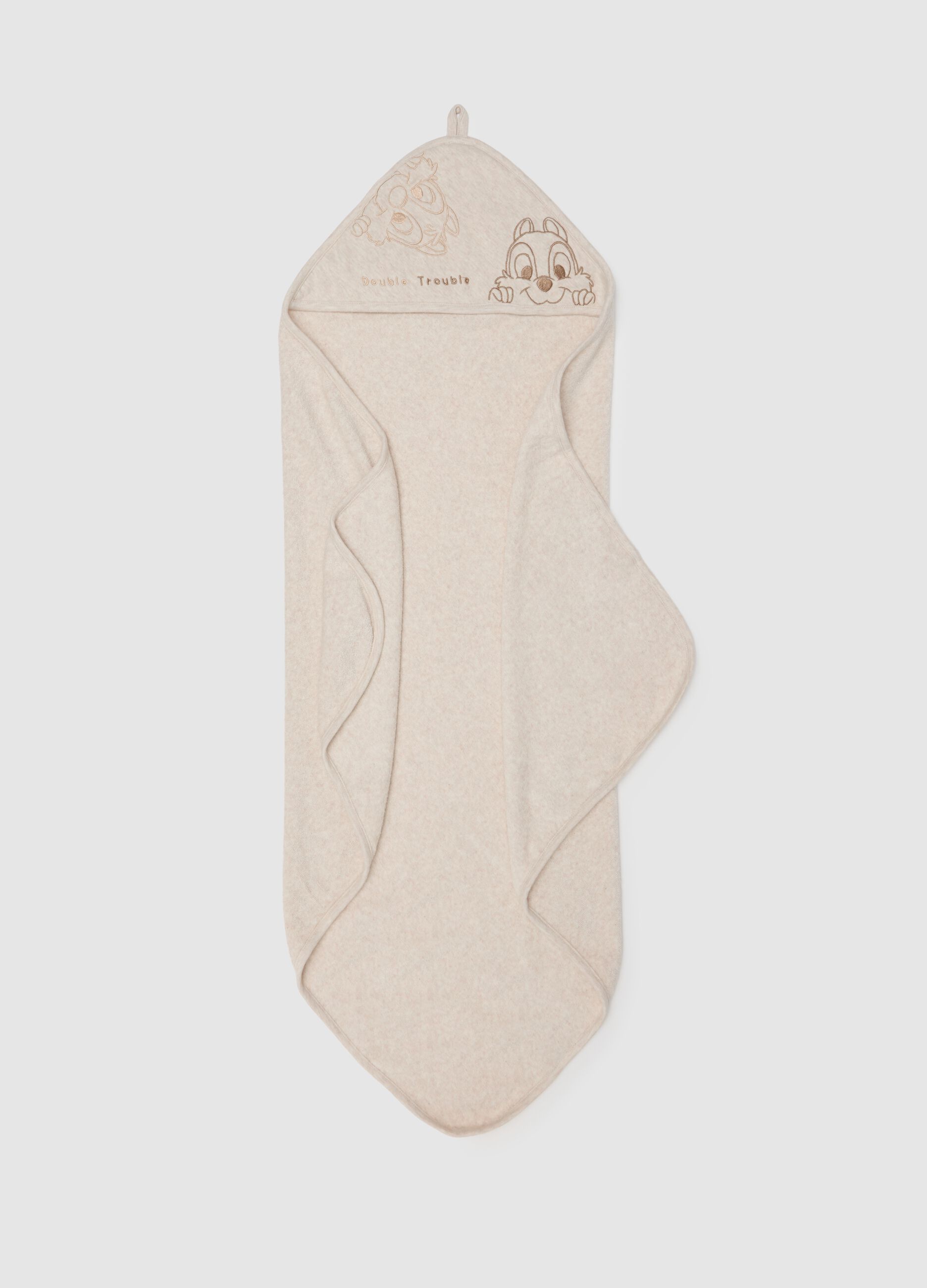 Baby Beige Cotton Blend Bathrobe
