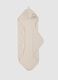 Accappatoio da neonato in misto cotone beige_0