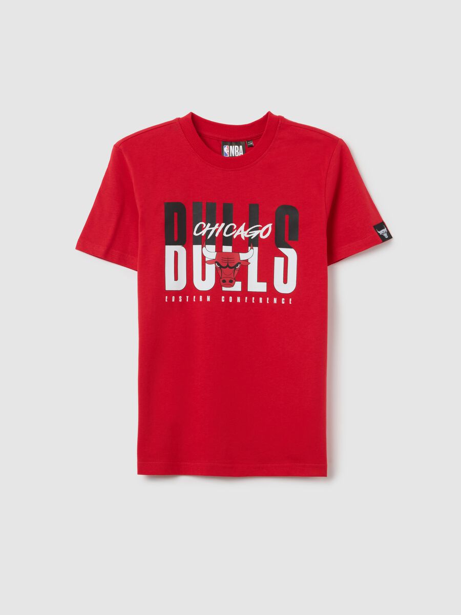 T-shirt da ragazzo in puro cotone rosso regular fit_3