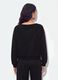 Black cotton-blend sweatshirt with bateau neckline and glitter_3