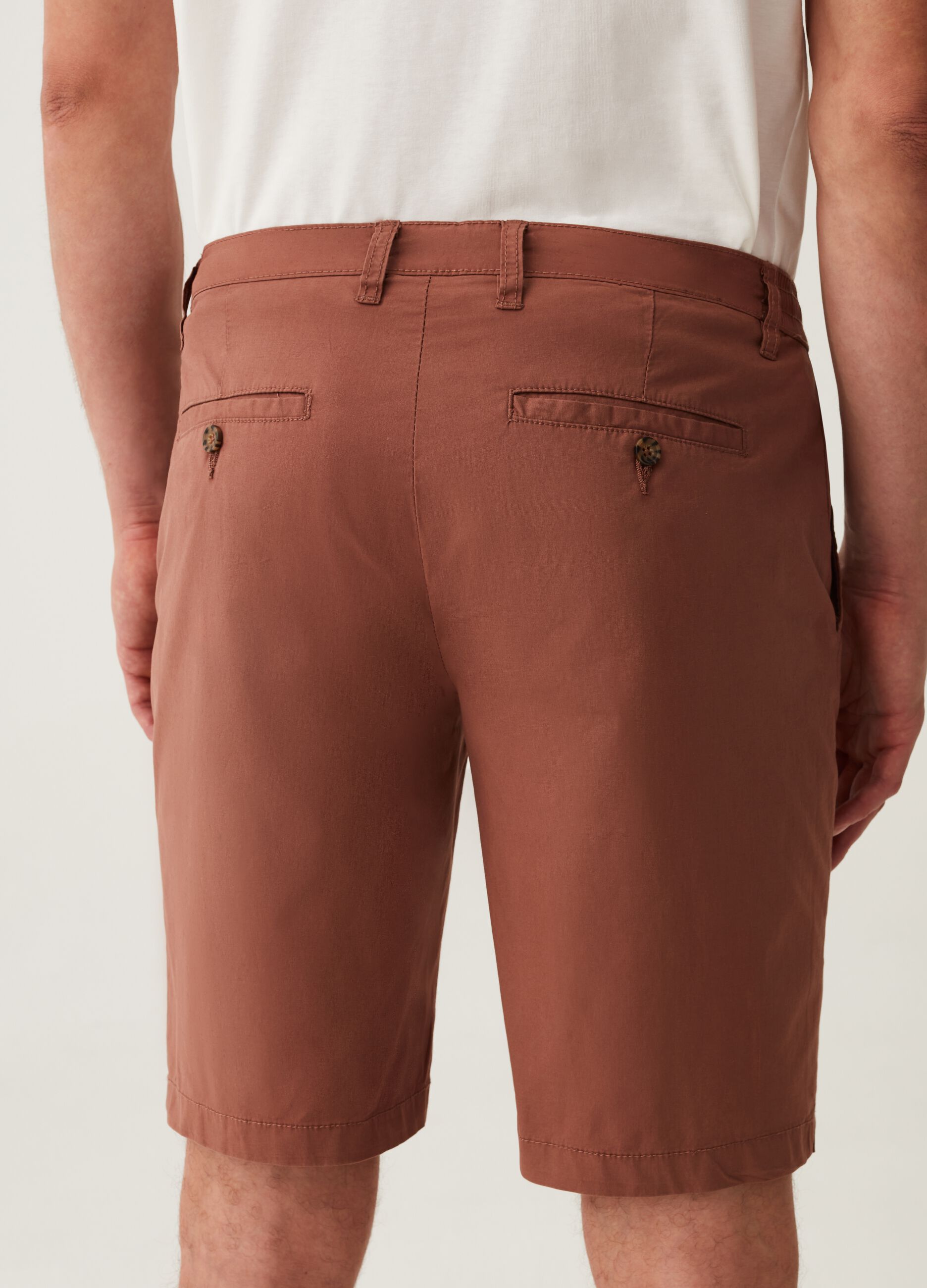 Bermuda chino jogger in popeline_2