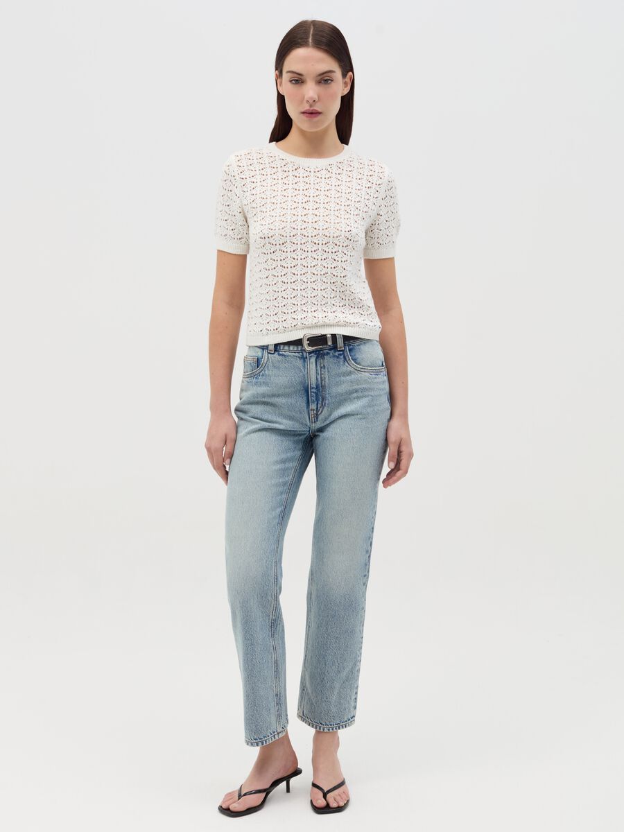 Crochet top with short sleeves_1