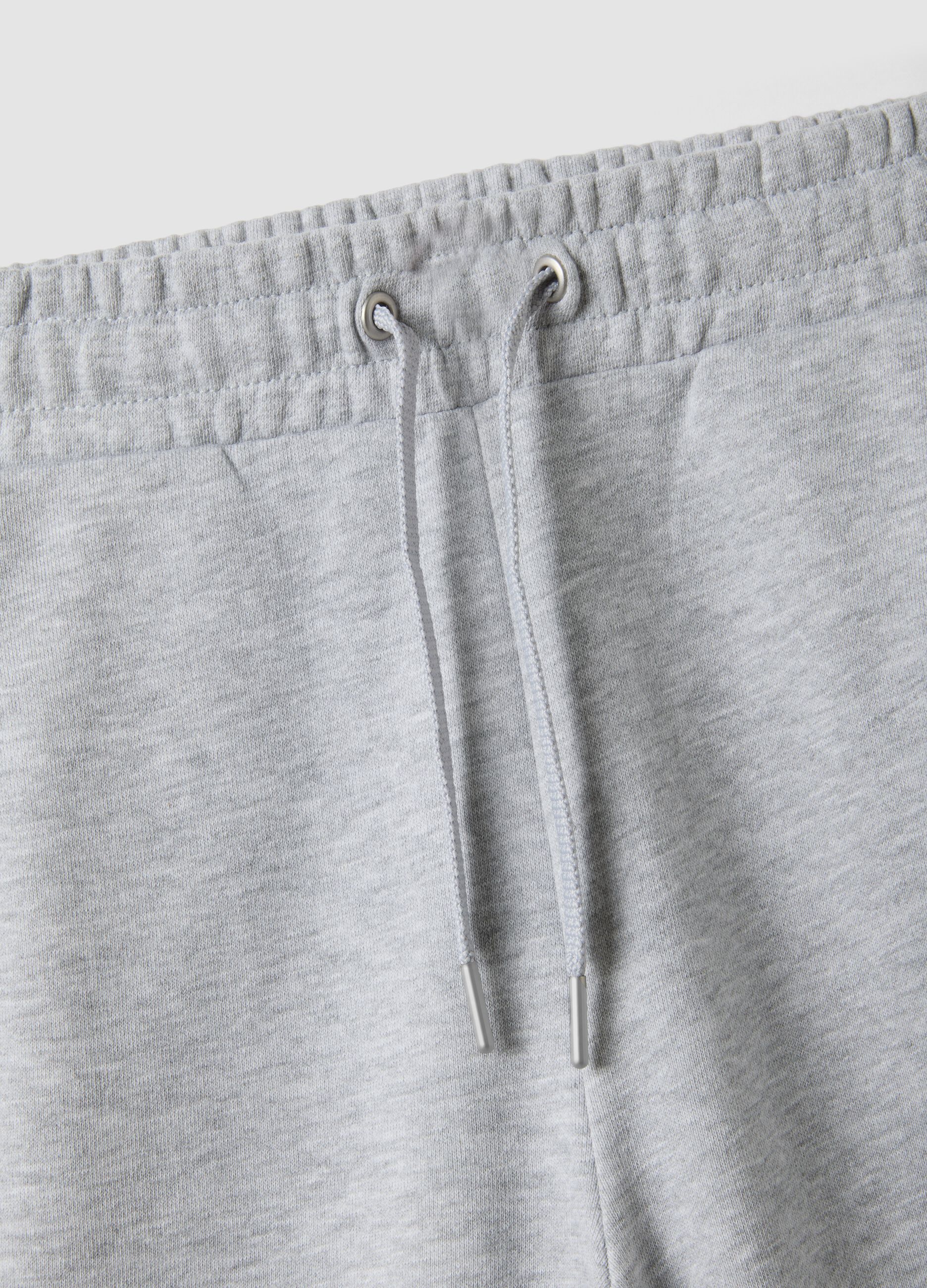 Girls&rsquo; grey culotte trousers in pure organic cotton