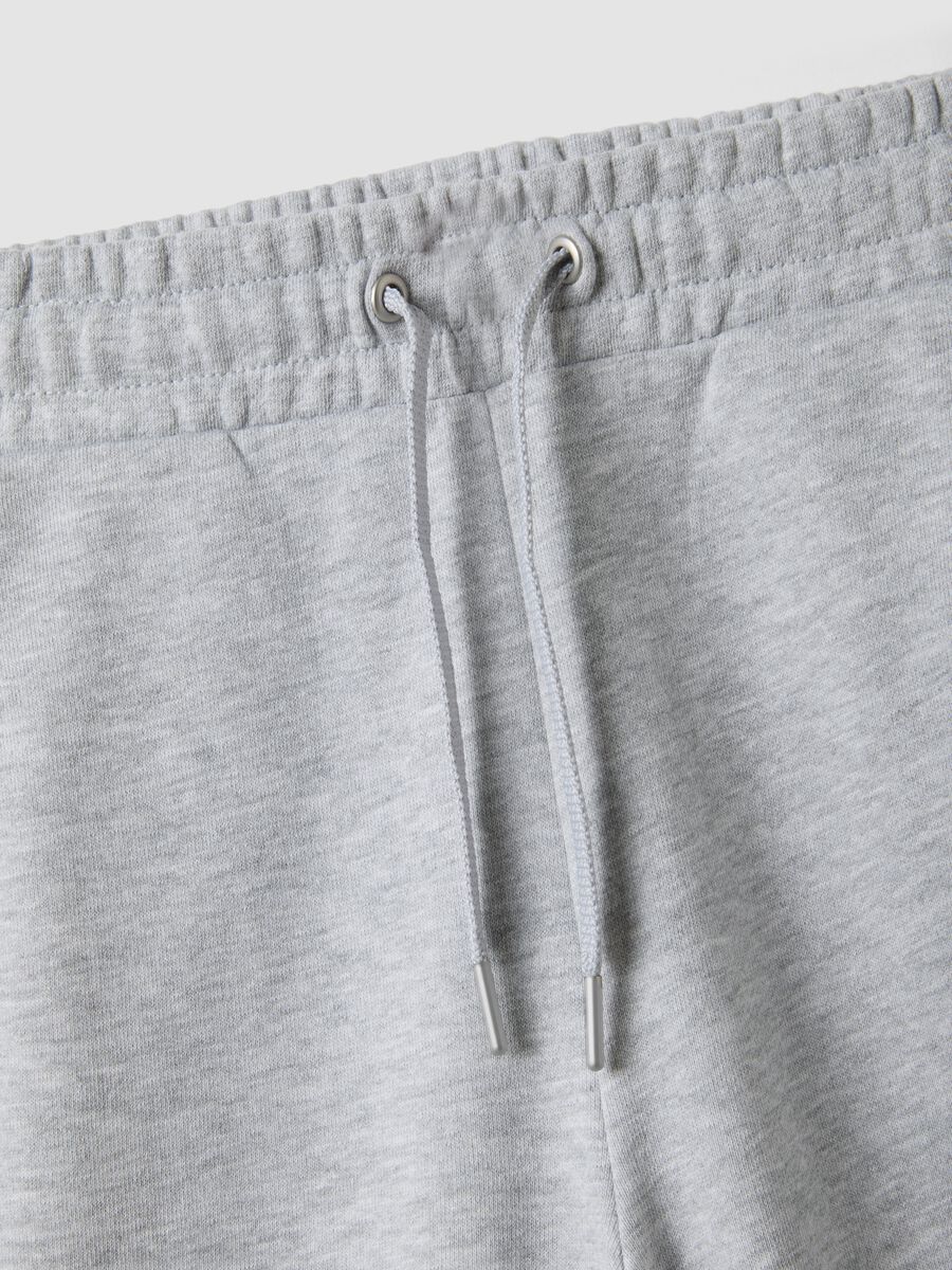 Girls&rsquo; grey culotte trousers in pure organic cotton_6