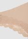 Beige Brazilian briefs in stretch microfibre with lace_5