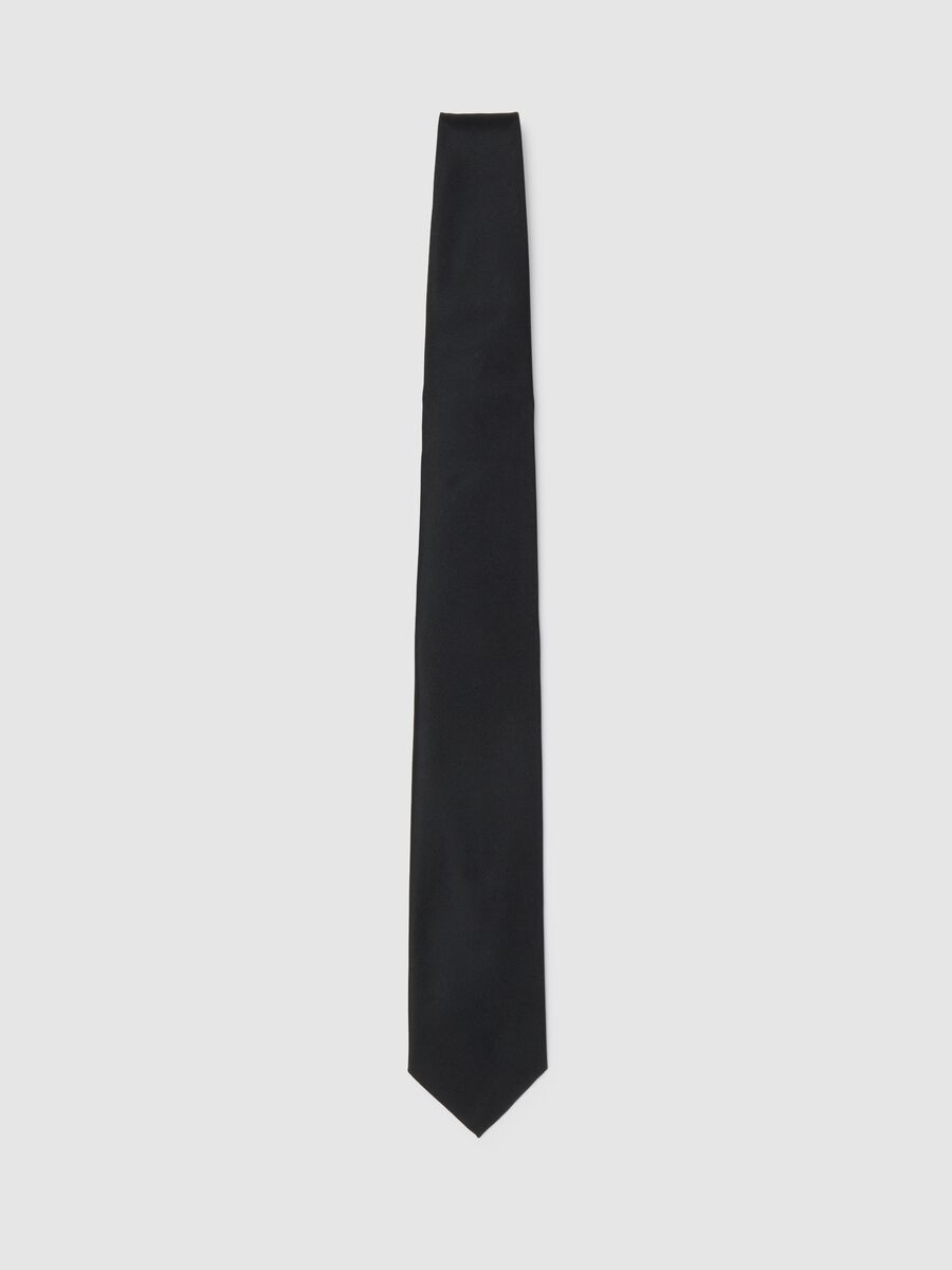 Men's Black Slim Fit Tie_0