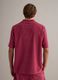 Red cotton-blend polo shirt_3