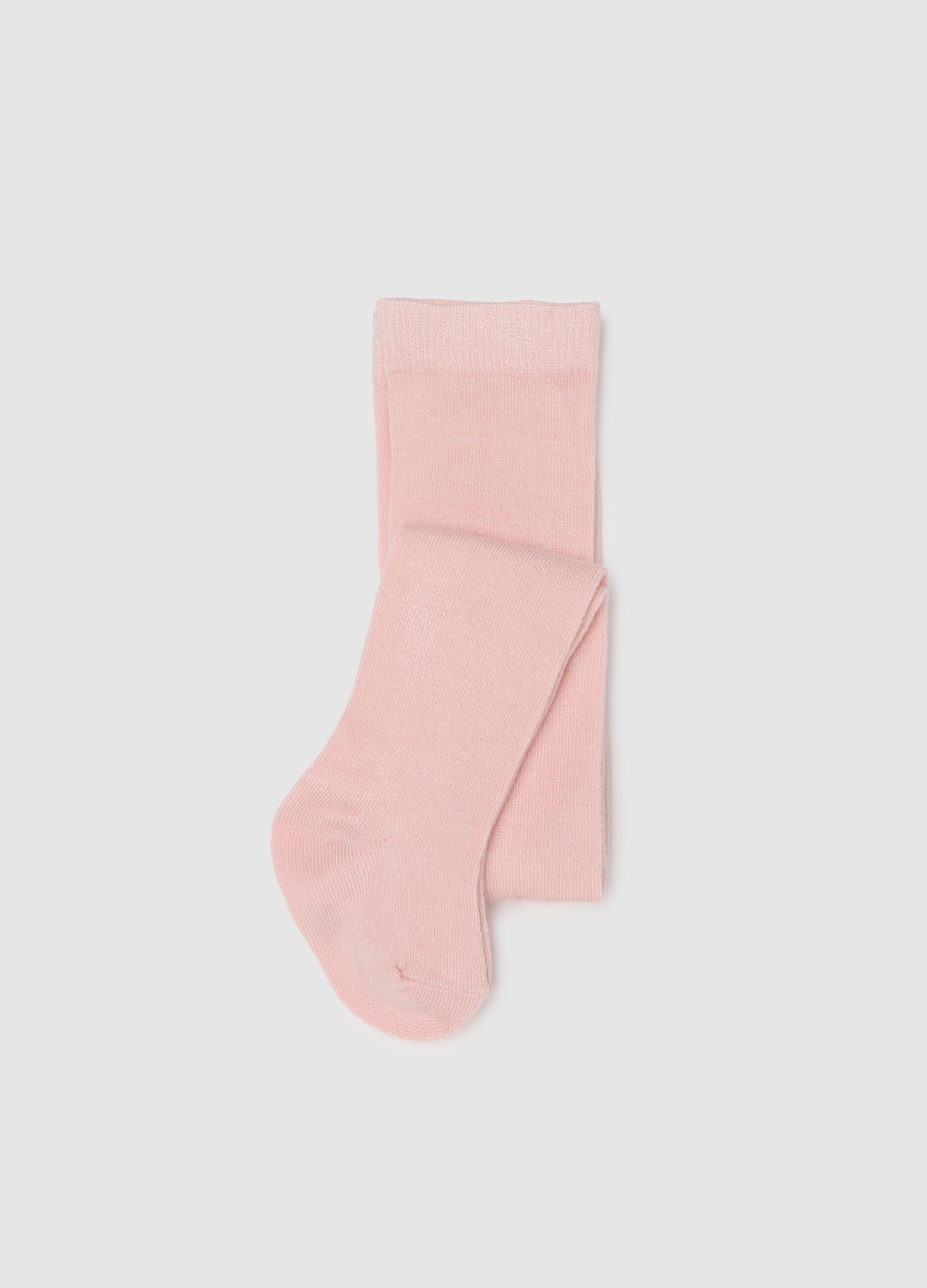 Pink tights in stretchy fabric