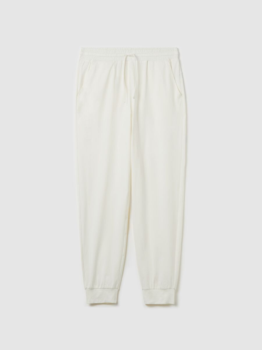 Technical fabric joggers with drawstring_4