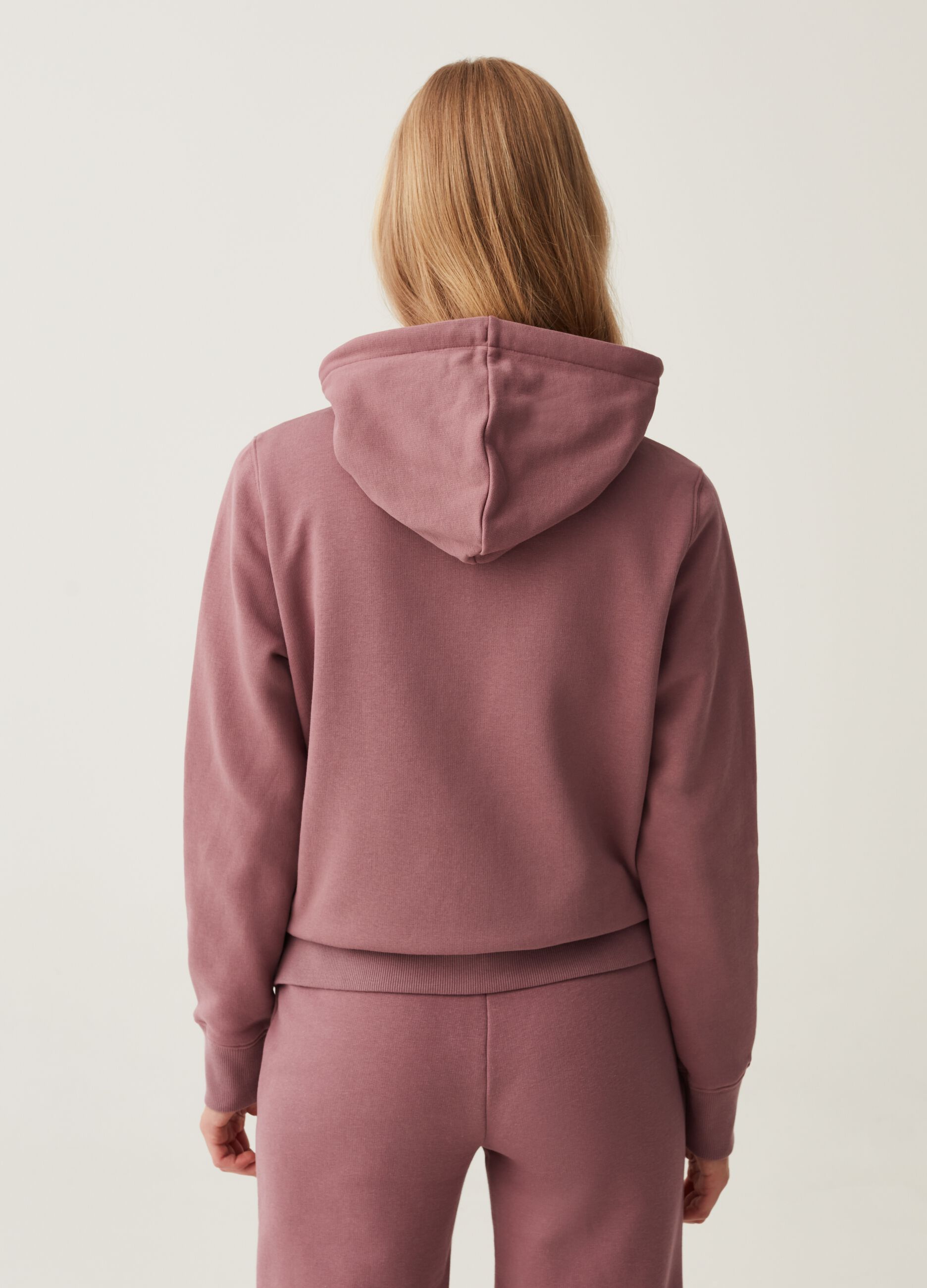 Full-zip in French Terry con cappuccio_2