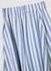 Multicolour striped skirt in a viscose-linen blend_5