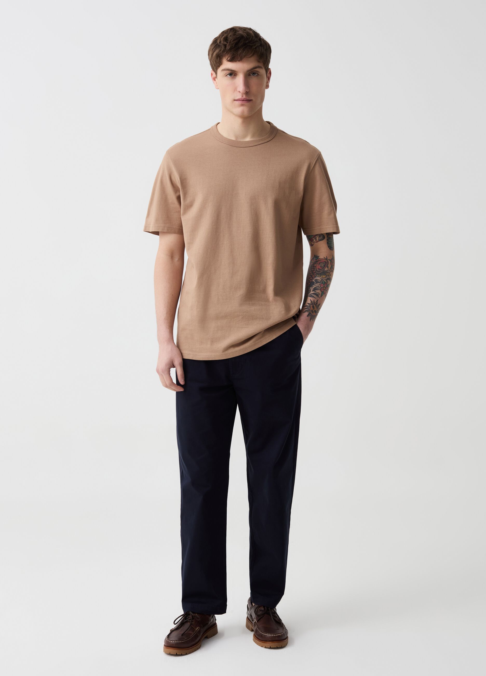 Pantalone chino jogger relaxed fit