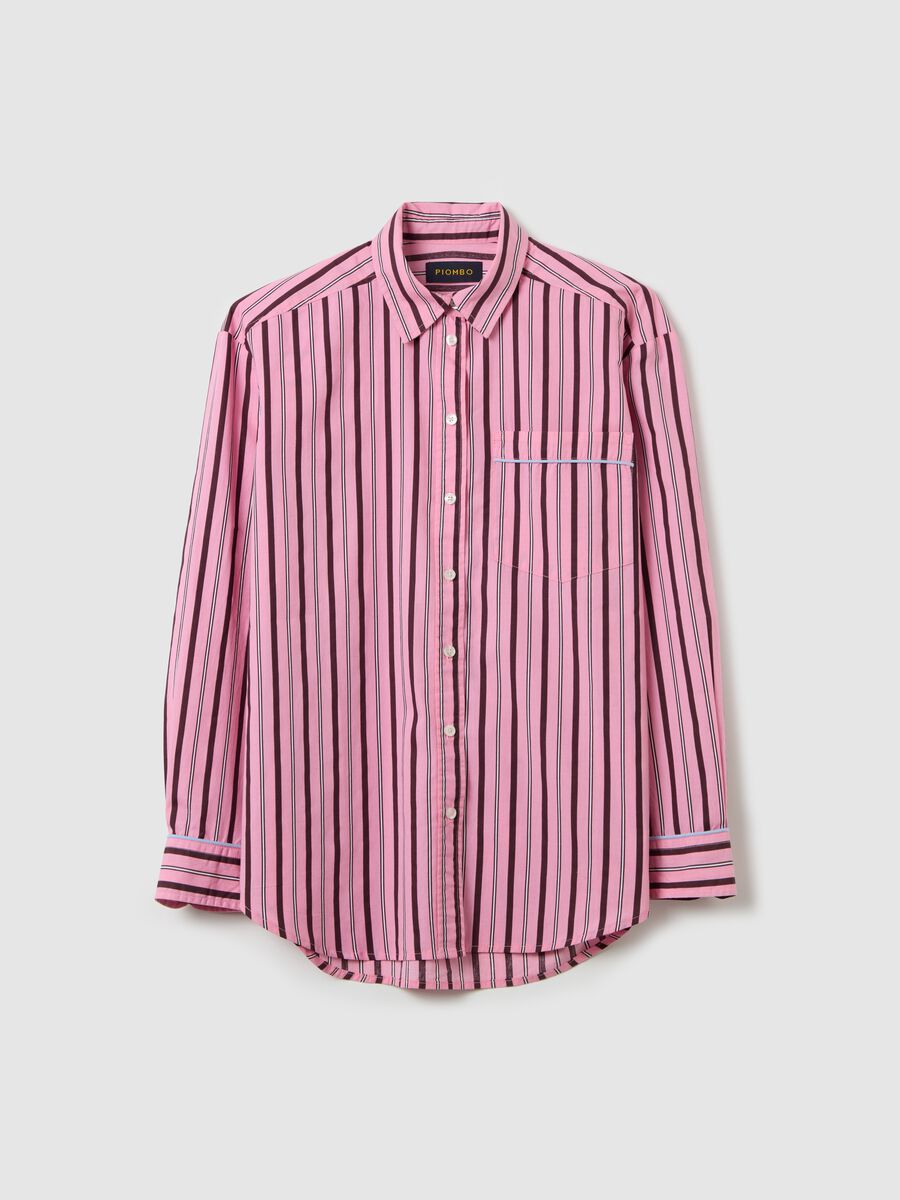 Striped Oxford shirt with pocket_4